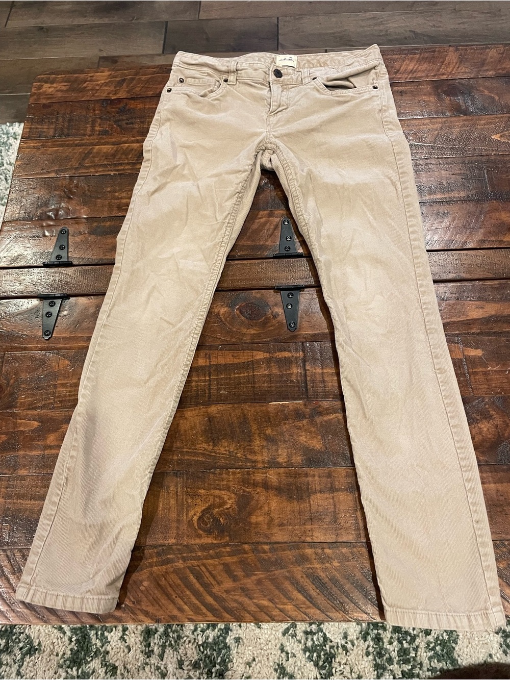 G.H. Bass & Co. Women's Beige Skinny Corduroy Pants